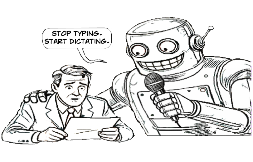 Robot and Human dictating